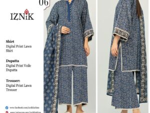 Iznik Bana Dora Lawn Collection Suits
Stitched Dress Price 4500Rs  Only | Only Rs. 3500