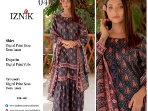 Iznik Bana Dora Lawn Collection Suits
Stitched Dress Price 4500Rs  Only