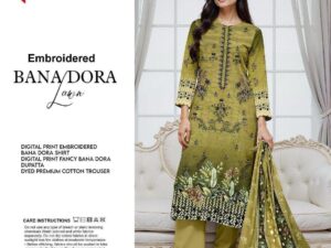 Al Karam Elegant 3-Piece Unstitched Lawn – Fancy Shawl Dupatta