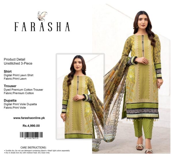 Farasha Lawn Collection 2025 –
