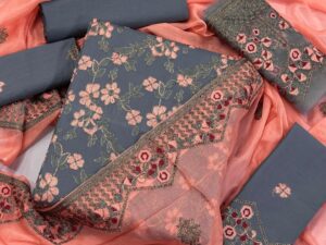 Eid Collection 2025 – ESL-07A/B-24 | Heavy Embroidered Lawn Suit with Chiffon Dupatta
