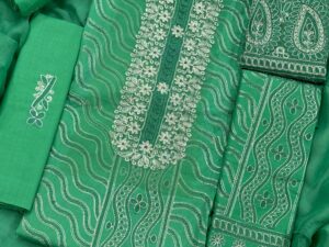 Eid Collection 2025 – ESL-07A/B-24 | Heavy Embroidered Lawn Suit with Chiffon Dupatta