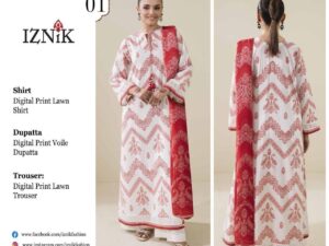 Iznik Bana Dora Lawn Collection Suits
Stitched Dress Price 4500/Only