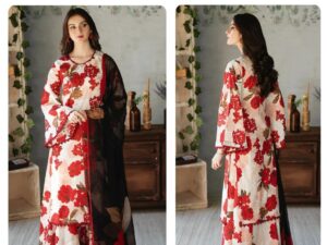 Beechtree Lawn Collection 2025 – Digital Printed Shirt  with Voile Dupatta | Rs. 3500
