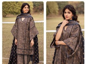 Beechtree Lawn Collection 2025 – Digital Printed Shirt  with Voile Dupatta | Rs. 3500 Copy