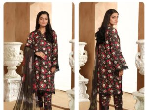 Beechtree Lawn Collection 2025 – Digital Printed Shirt  with Voile Dupatta | Rs. 3500