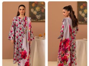 Beechtree Lawn Collection 2025 – Digital Printed Shirt  with Voile Dupatta | Rs. 3500