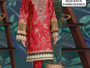 Jade Embroidered Lawn Suit 2025 – Heavy Neck Design with Chiffon Dupatta | Only Rs. 2500