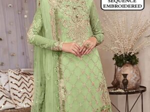 Embroidered Lawn Suit 2025 – Heavy Neck Design with Chiffon Dupatta | Only Rs. 2500