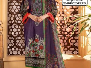 Gull Ahmed Embroidered Lawn Suit 2025 – Heavy Neck Design with Chiffon Dupatta | Only Rs. 2500