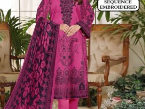 Limelight Embroidered Lawn Suit 2025 – Heavy Neck Design with Chiffon Dupatta | Only Rs. 2500