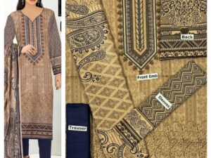 Limelight Embroidered Lawn Suit 2025 – Heavy Neck Design with Chiffon Dupatta | Only Rs. 2500